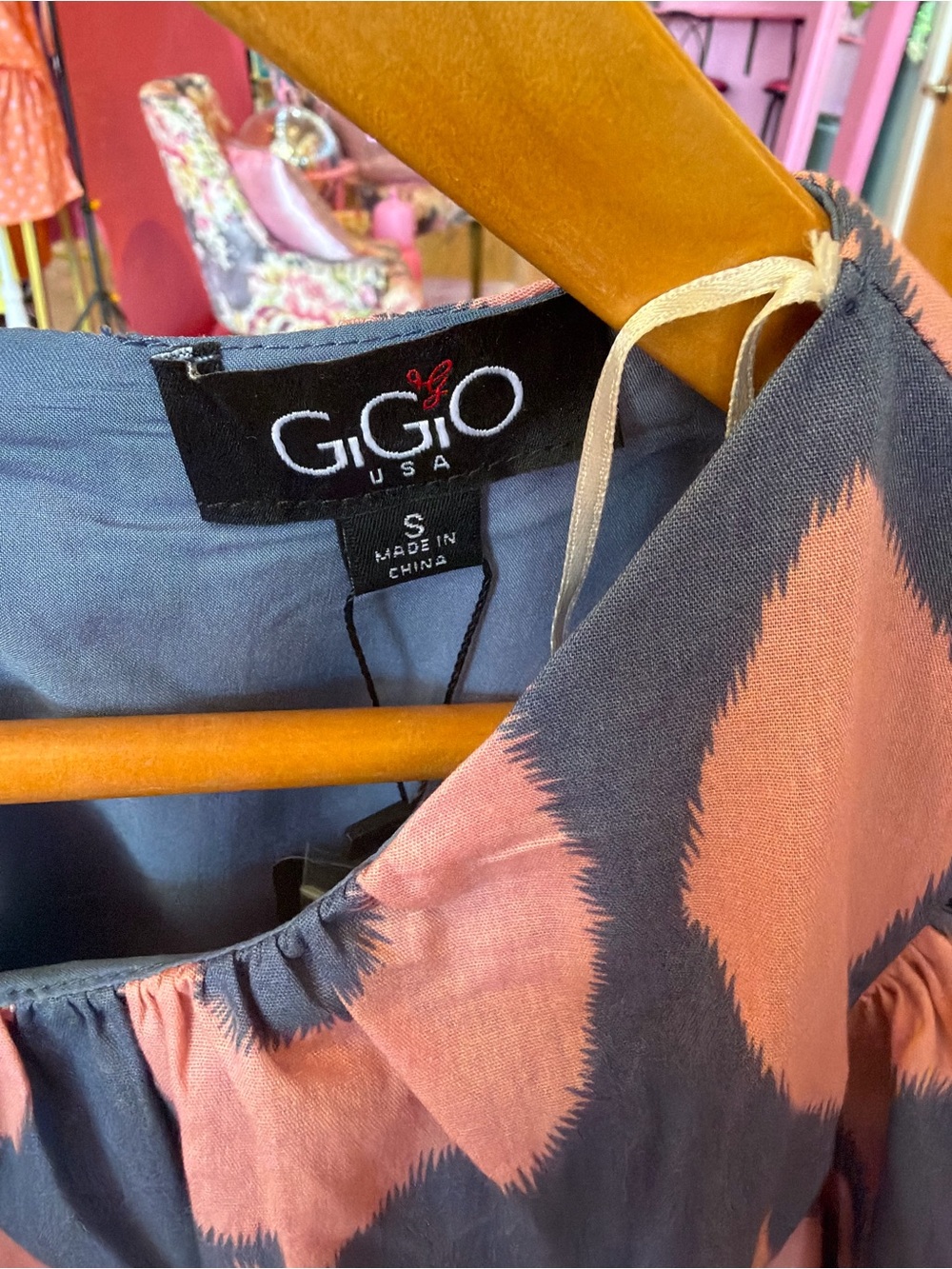 GiGi Two-Piece Maxi Dress in Pink and Blue - Picture 6 of 6